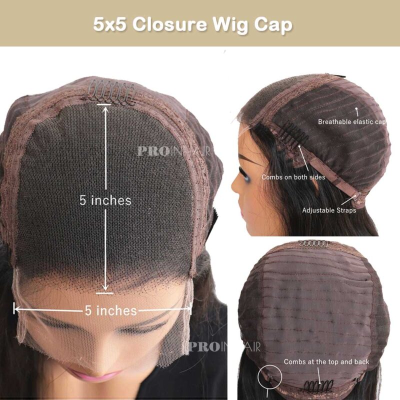 Jacey Most Natural Kinky Straight With 4c Edges Hairline HD Wig Glueless Super Fine HD lace wig Bleached Knots - Image 9
