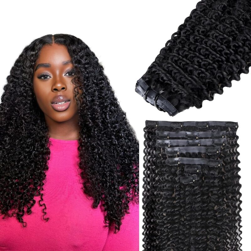 seamless clip in extensions double drawn full to end best top quality human hair - Image 6